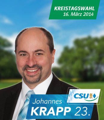 Kreistag Kreistagswahl 2014 Johannes Krapp Schlüsselfeld