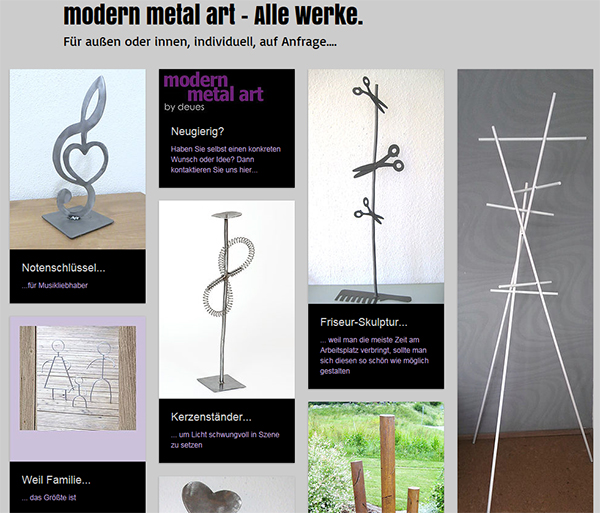 modern metal art Kunst aus Metall Burgwindheim Oberweiler Oberfranken Kunstwerk Werner Deues Metallkunst