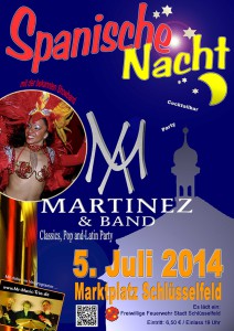 Plakat Spanische Nacht 2014 Schlüsselfeld