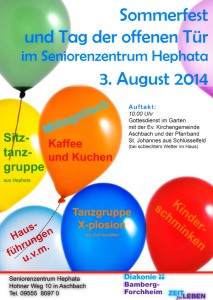 Sommerfest Hephata 2014 Aschbach Schlüsselfeld Finanzplanung Iskra Bamberg