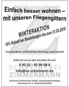 Schreinerei Zimmermann Fliegengitter Angebot