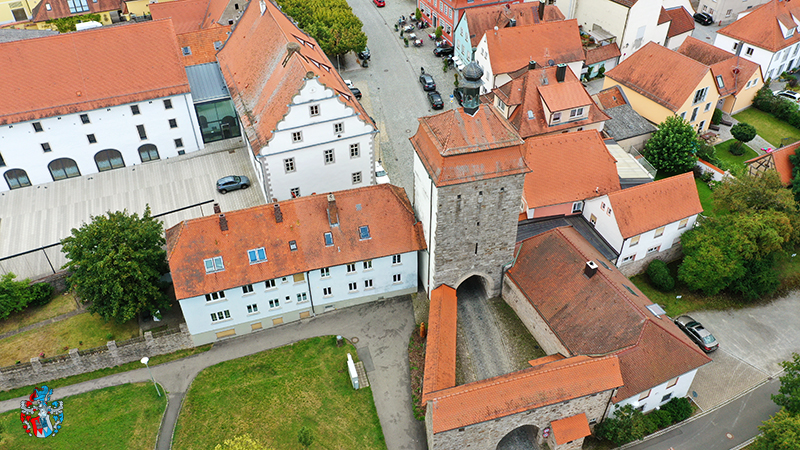 Stadttor Schlüsselfeld Marktplatz Richtung Osten betrachtet