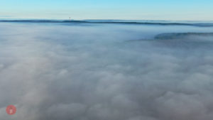 Nebel Schlüsselfeld Fernmeldeturm