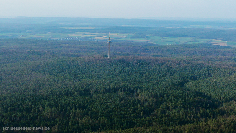 Turm Wald Luftaufnahme Funkturm