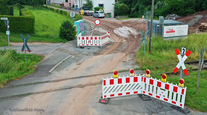 Straßenausbau Baustelle Straße Thüngfeld