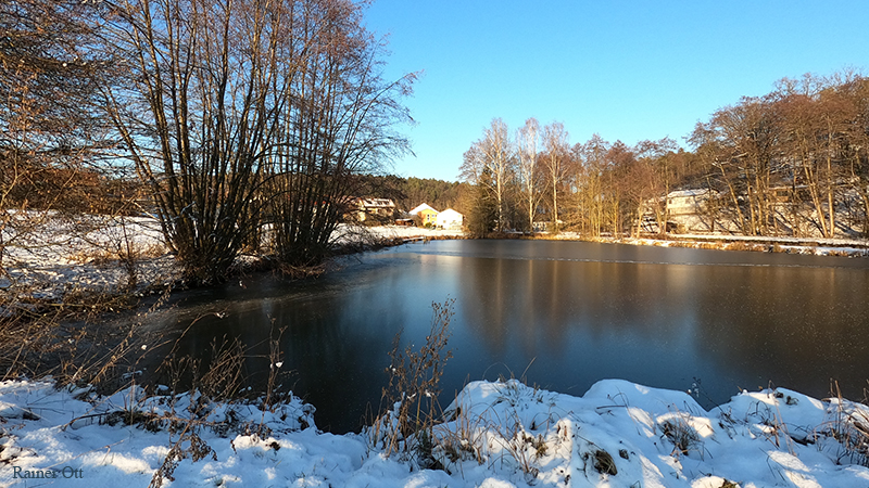Weiher Debersdorf im Winter