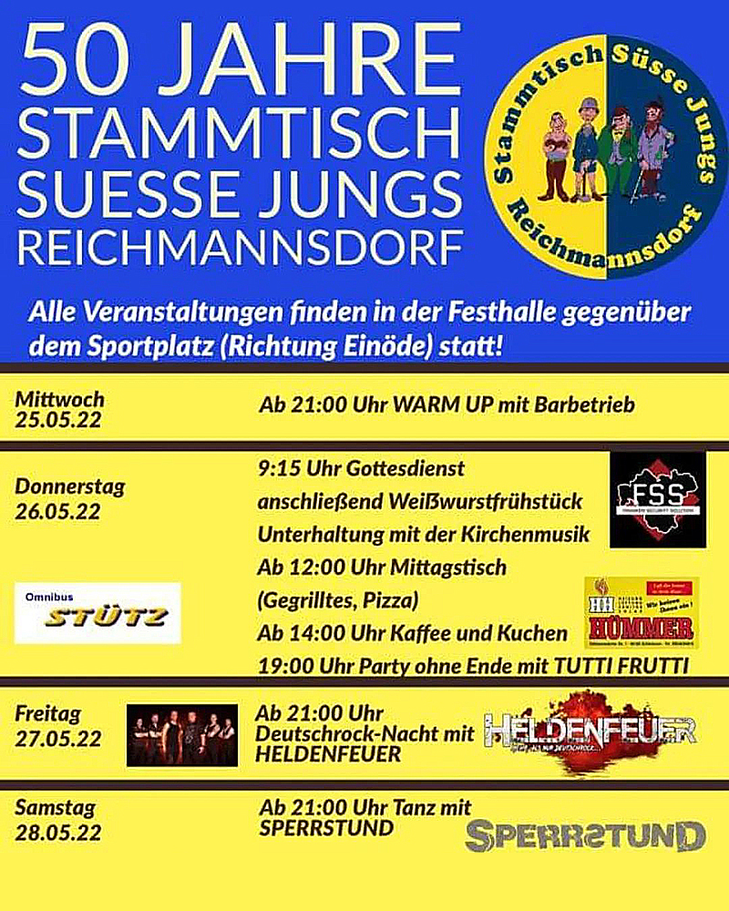 50 Jahre Stammtisch Süße Jungs