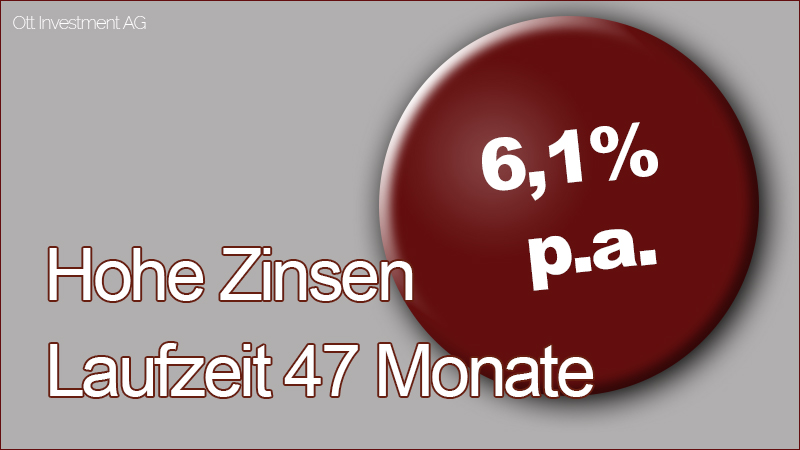 Geldanlage kurze Laufzeit Hohe Verzinsung 6 Prozent