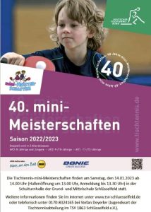 Meisterschaft Kids Tischtennis