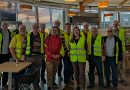 Männer Thomann Männer on tour Thomann Treppendorf Logistik Besichtigung Musikinstrumente
