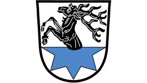 Wappen Hirschaid Hirsch blauer Stern Oberfranken Landkreis Bamberg
