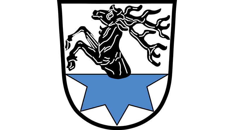 Wappen Hirschaid Hirsch blauer Stern Oberfranken Landkreis Bamberg